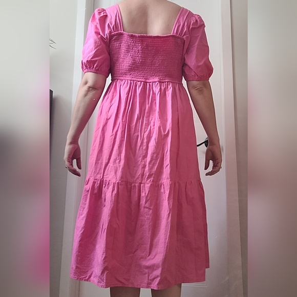 Japna pink midi with sleeves L - Picture 2 of 6